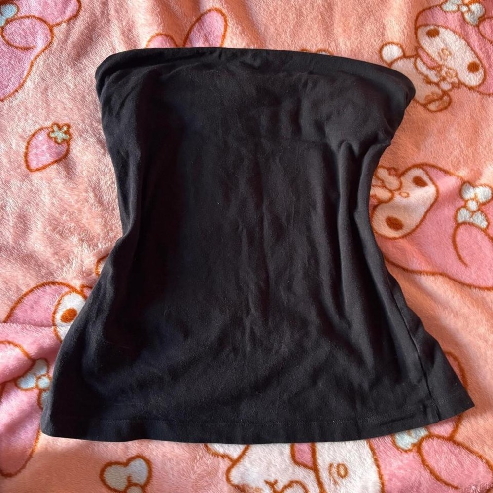 Y2K vintage forever 21 baby black tube top